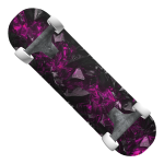 Pink Shadow Energy Crystal Skateboard