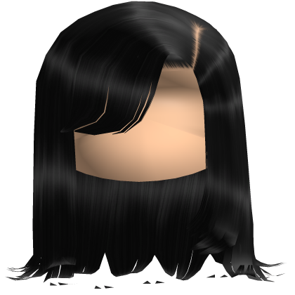 𝓭 Layered Medium Length w/ Side Bangs (Black)