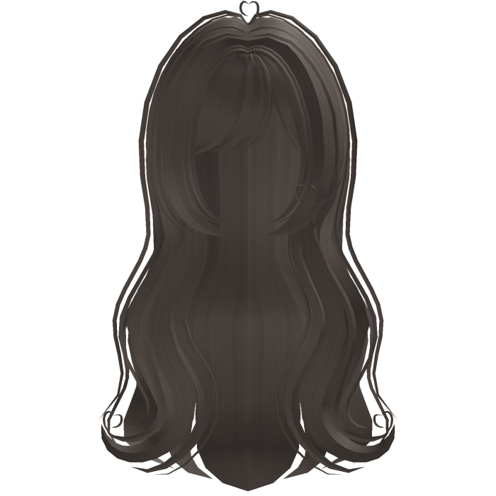 sweet long wavy adorable doll hair in dust brown