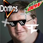 the MLGs   (free dorritos!!!111 and mountin doo!)