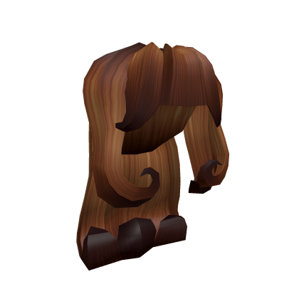 Pretty Curly Brown Ponytail Roblox item