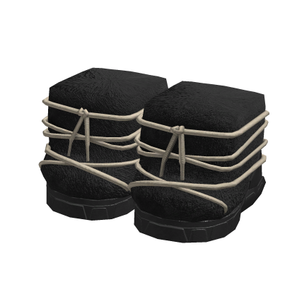 Y2K Black Laced Fur Boots [3.0] - Roblox