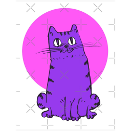 El gato morado