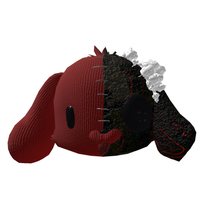 Red Corrupt Crimson Patchwork Pup Head