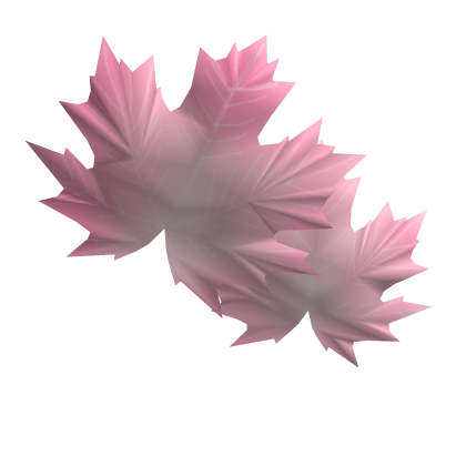 Pink Maple leaf face accessory