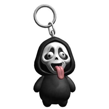 Halloween Ghost Meme Keychain