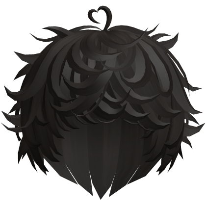Dark Cute Swirly Curly Kawaii Messy Hair Roblox item