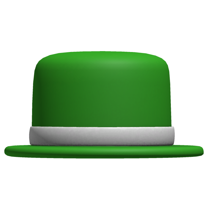 green classic bowler hat