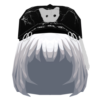 Drain Thunder Cat Cap White Hair {⚡️} Roblox item