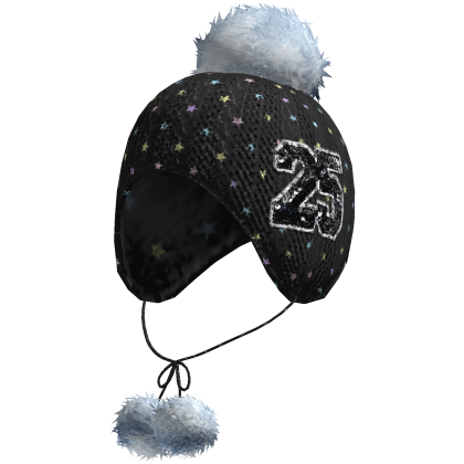 Knit Fur Beanie (Black) Roblox item