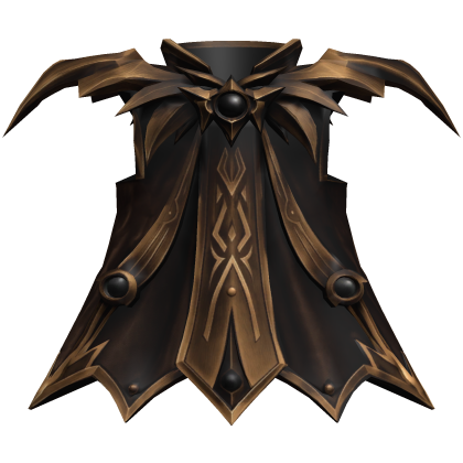 Brown & Gold Night Wing Dark Sword Cape