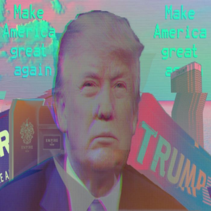 Trump Vaporwave Roblox decal