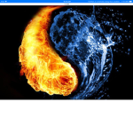 Ocean and flames