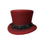 Red Spikey Top Hat