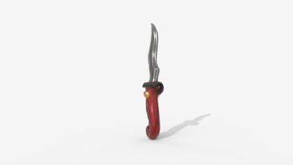 Stylized Fantasy Dagger - Low Poly Game Ready Swor preview 3