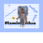 Flaming blue