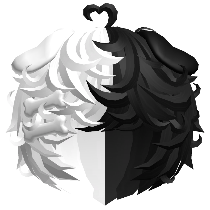 🦴 cute black&white kawaii curly messy puppy boy
