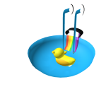 Rainbow pool with ducks (headless add-on)
