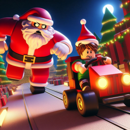 Cart Ride Into SANTA for ADMIN!