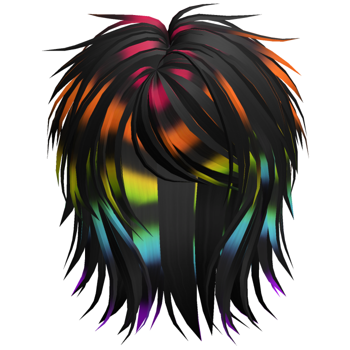 Short Fluffy Scene Blowout Rainbow Raccoon