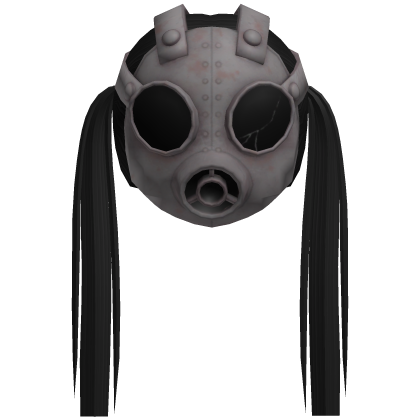 Goth Creepy Gas Mask Cute Black Pigtails Roblox item
