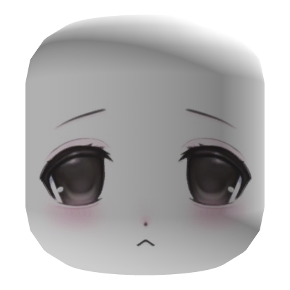 cute frowning chibi face ♡  Roblox item