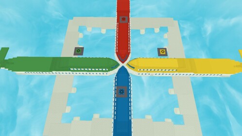 Plane Wars: Red vs Blue vs Green vs Yellow