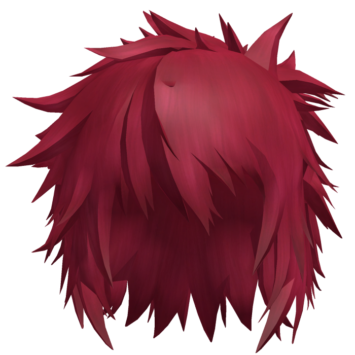 Red Spiky Clown Anime Hair