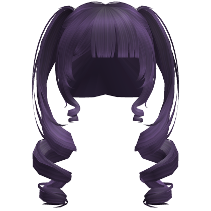 Dolly Long Curled Pigtails (Purple)