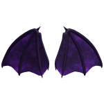 [FREE] Dark Violet Bat Wings