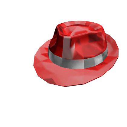 Red Sparkle Time Fedora