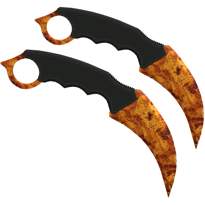 [FREE] Dual Karambits: Amber thumbnail