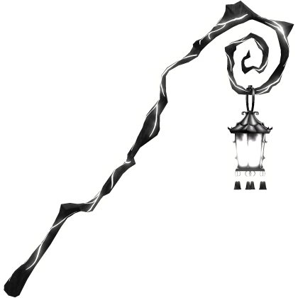 Glowing Twisted Halloween Lantern - White emissive Roblox item