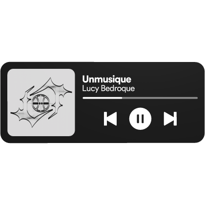 Lucy Bedroque - Unmusique Album Music Player Roblox item