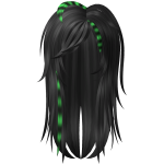 Super Messy Layered Scene Emo Hair (Raccoon Green)