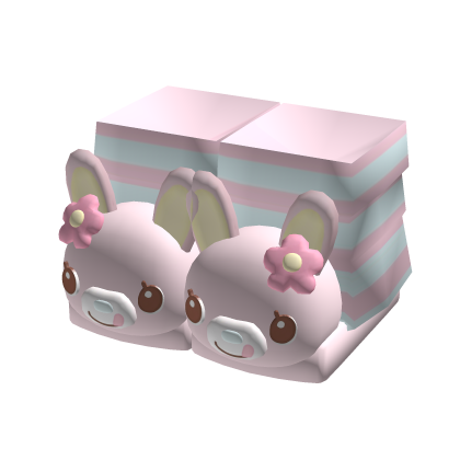 Cute mezzo piano mimi slippers blue stripe socks