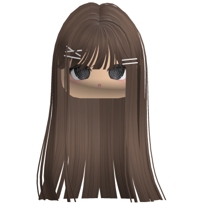 Dizzy Cute Girl w Straight Hair (Brown) thumbnail