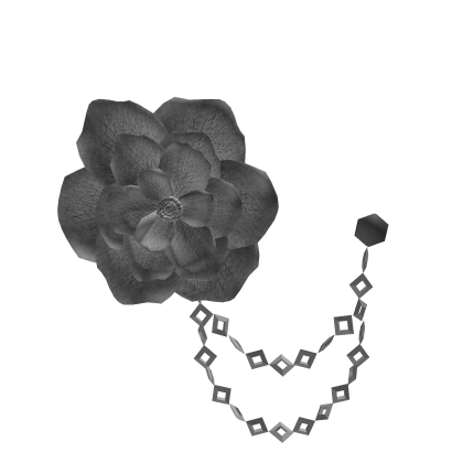 Circus Silver Rose Lapel