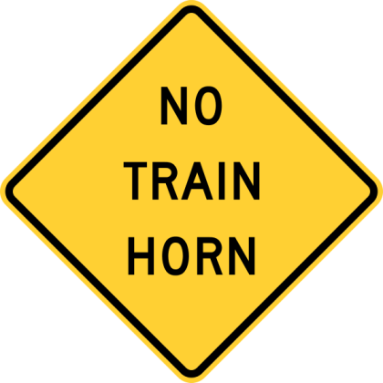 No Train Horn Sign Roblox decal