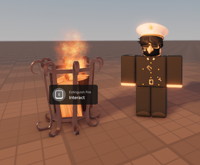 Scripted VFX & Sound Interactable Fire Lit Braiser preview 4