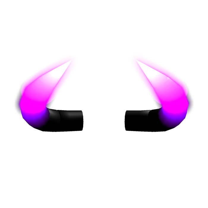 Purple Glowing Corrupted Horns