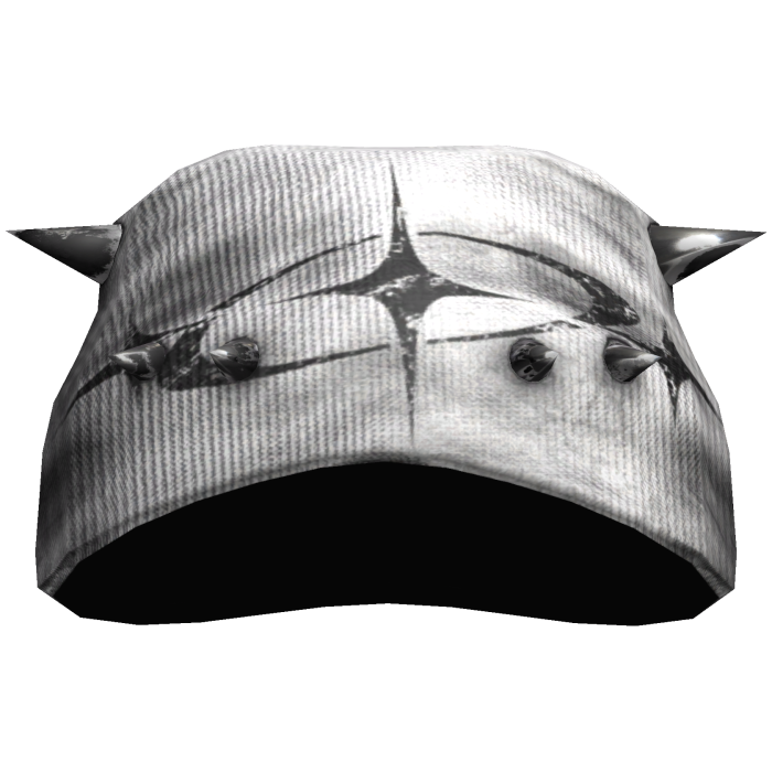 white emo spiky y2k beanie