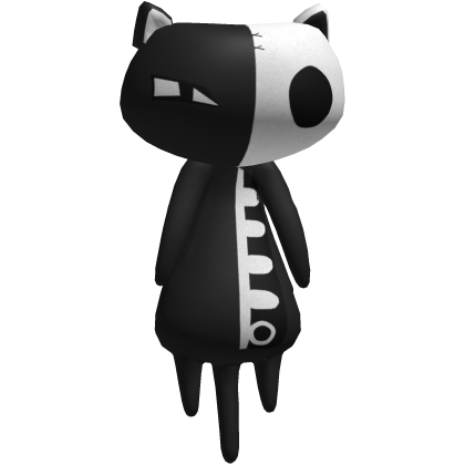 black skeleton cat plushie honekoneko Roblox item