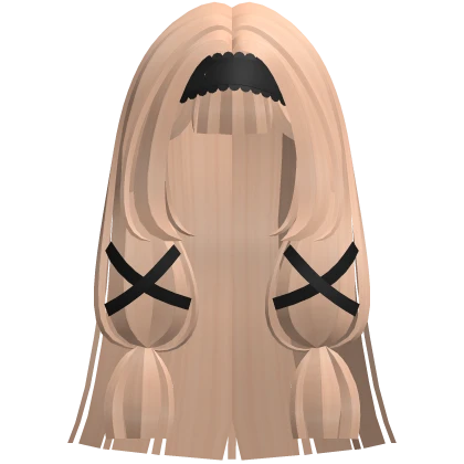 ꒰ ♡ ꒱ long pretty columbina hair in blonde Roblox item render