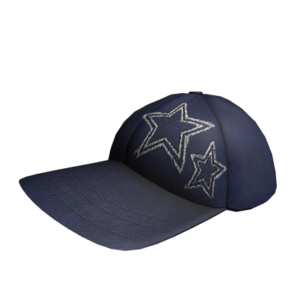 Y2K Washed Blue Star Cap
