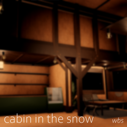 cabin in the snow