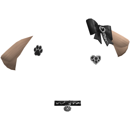 Blonde Gothic Y2k Ear Paw Furry Accessories