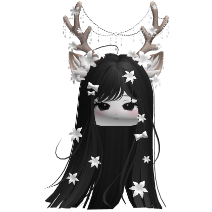 Ethereal Christmas Fairy Fawn Hair w/ Antlers