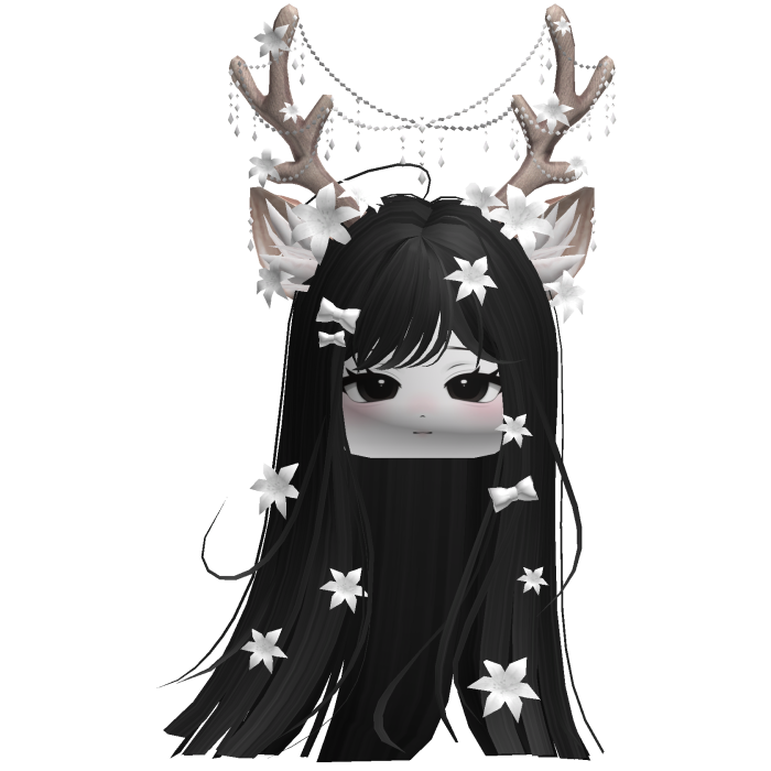 Ethereal Christmas Fairy Fawn Hair w/ Antlers