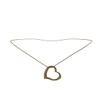 Golden Heart Necklace (Blocky Version)
